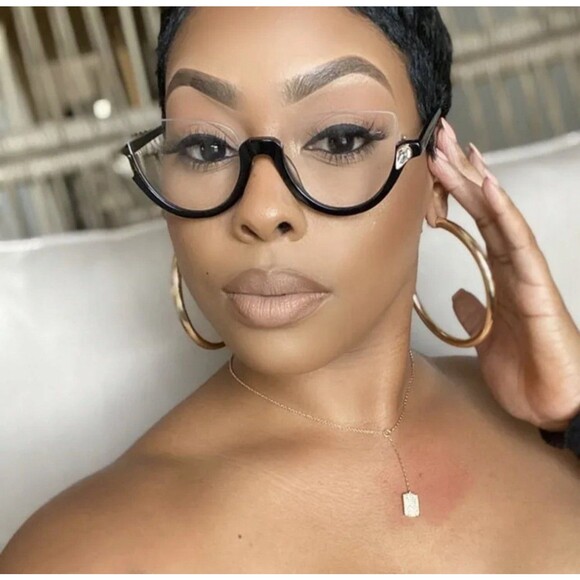 New Retro Anti Blue Light Cat Eye Glasses For Women With Diamond Fashion General - Picture 12 of 12